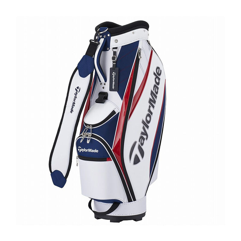 TAYLORMADE TD271 True-Lite 9" Cart Bag (White/Navy/Red)