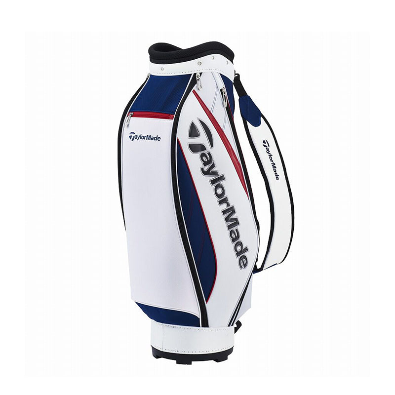 TAYLORMADE TD271 True-Lite 9" Cart Bag (White/Navy/Red)