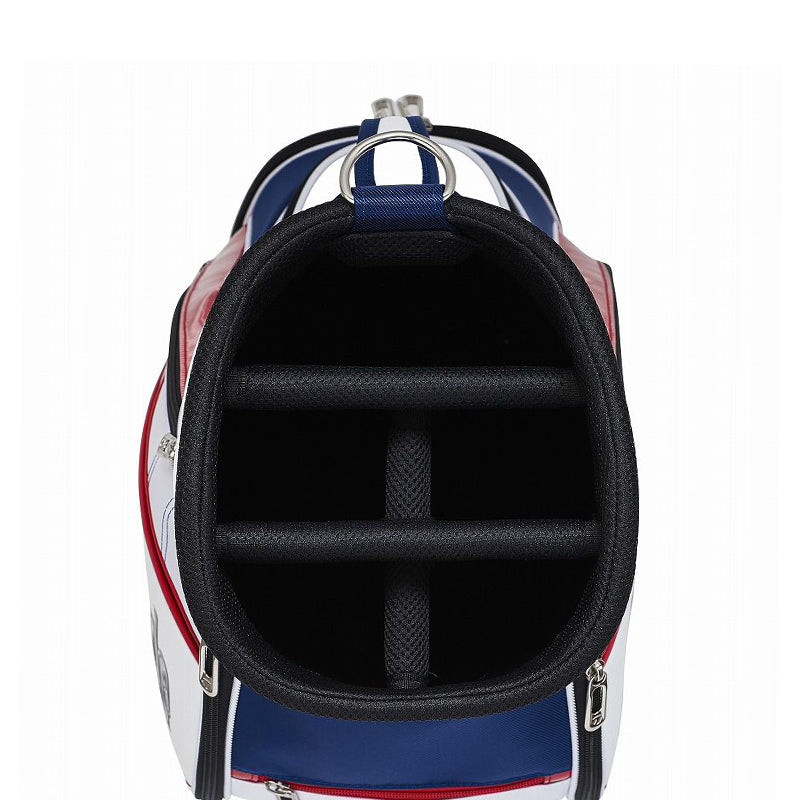 TAYLORMADE TD271 True-Lite 9" Cart Bag (White/Navy/Red)