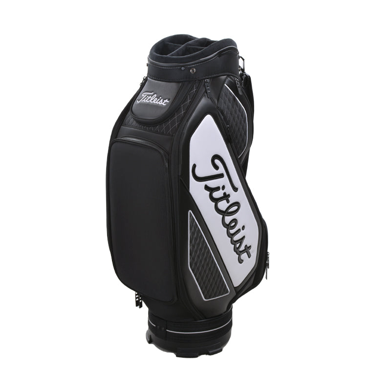 TITLEIST Jet Black Mid Staff Bag (Black/White)