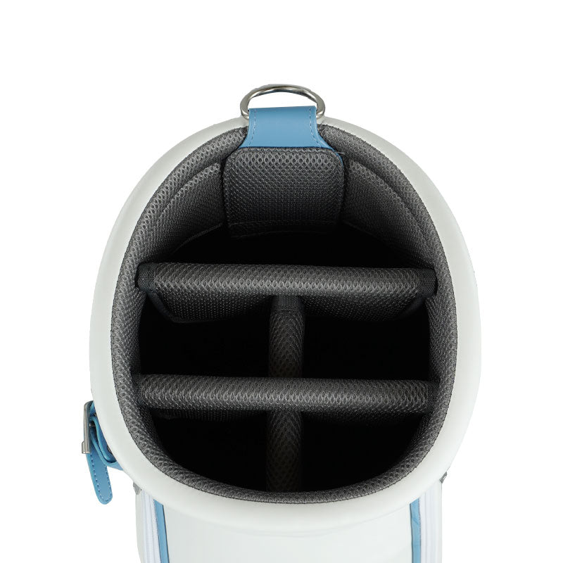 ONOFF OB7923 8.5" Women's Caddie Bag (White/Blue)
