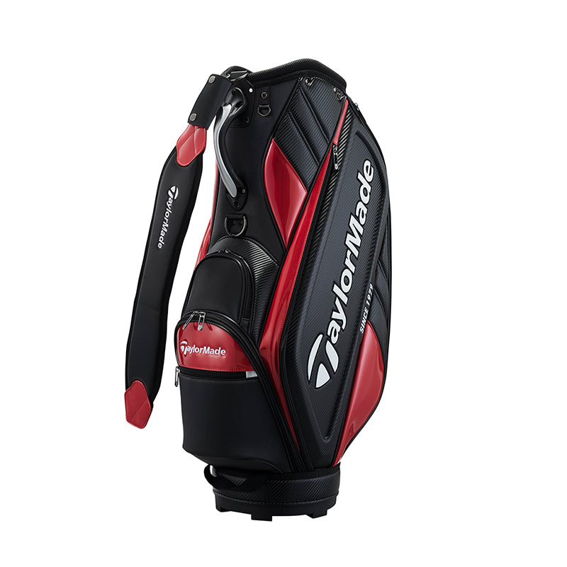 TAYLORMADE 9.5" Auth-Tech Cart Bag (Black/Red)