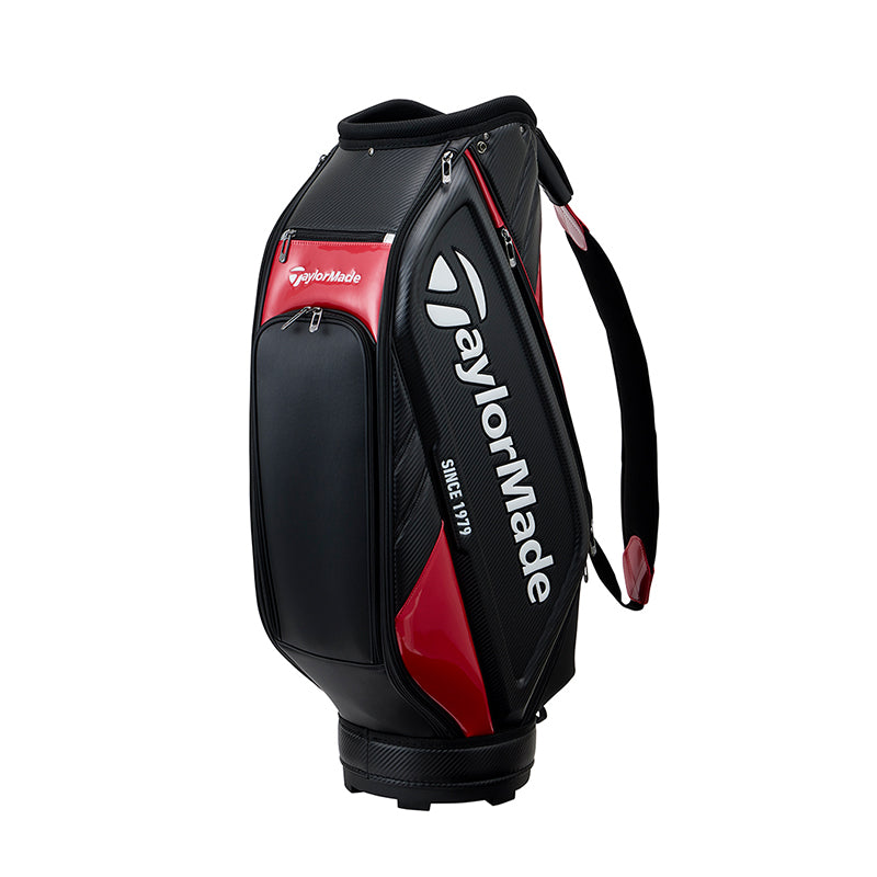 TAYLORMADE 9.5" Auth-Tech Cart Bag (Black/Red)