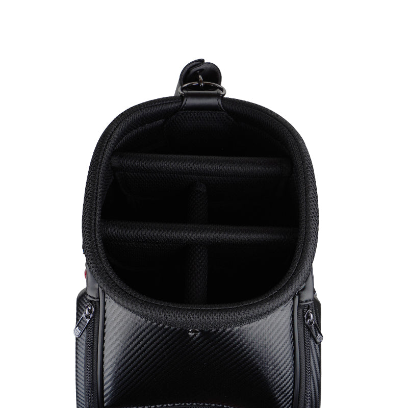 TAYLORMADE 9.5" Auth-Tech Cart Bag (Black/Red)