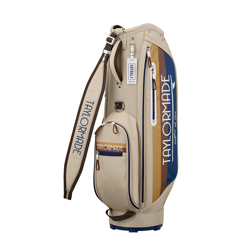TAYLORMADE 9" Golden-State Cart Bag (Beige/Navy)