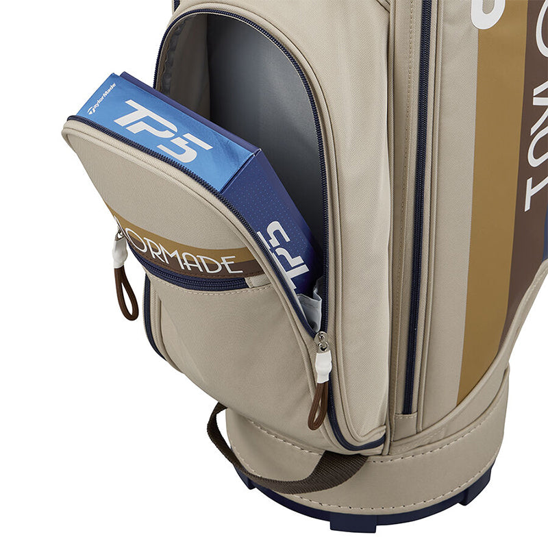 TAYLORMADE 9" Golden-State Cart Bag (Beige/Navy)