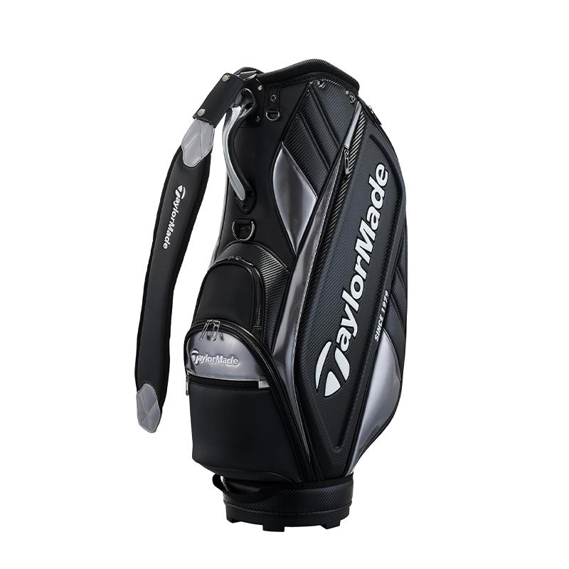 TAYLORMADE 9.5" Auth-Tech Cart Bag (Black/Grey)