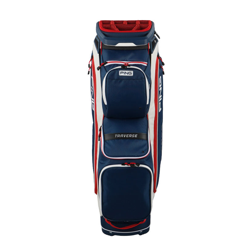 PING Transverse Cart Bag (Navy/White/Red)