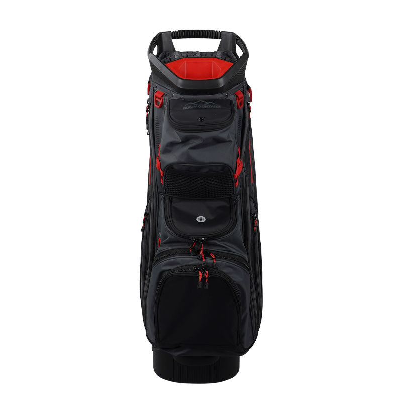 SUN MOUNTAIN 9" C130 Cart Bag (Steel/Black/Red)