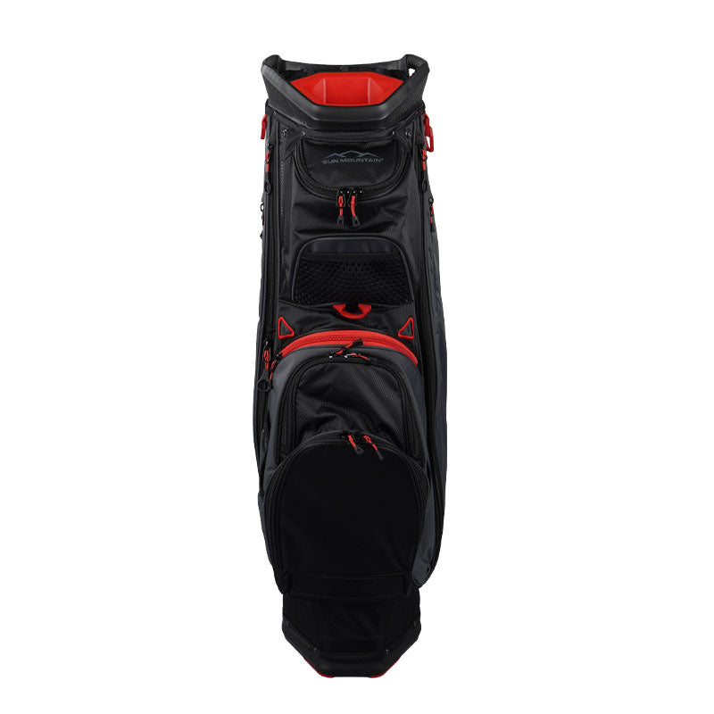 SUN MOUNTAIN 9" C130 Sync Cart Bag (Black/Steel/Red)