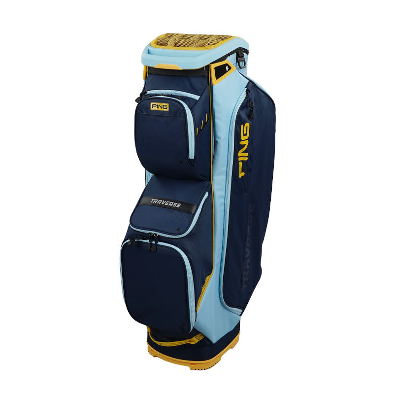 PING Traverse 244 Cart Bag (Navy/Crystal/Lemon)