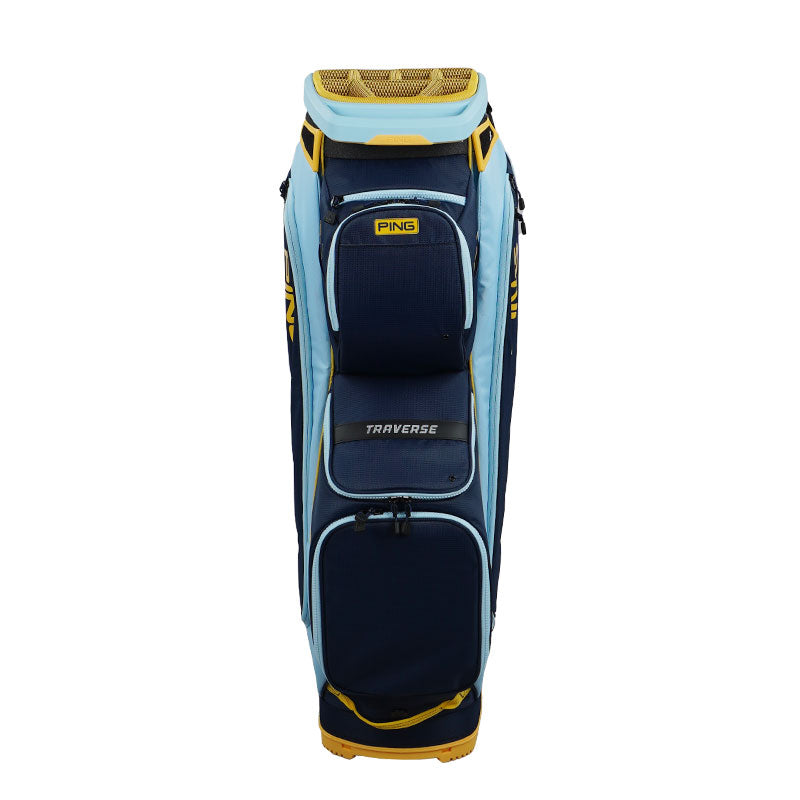 PING Traverse 244 Cart Bag (Navy/Crystal/Lemon)