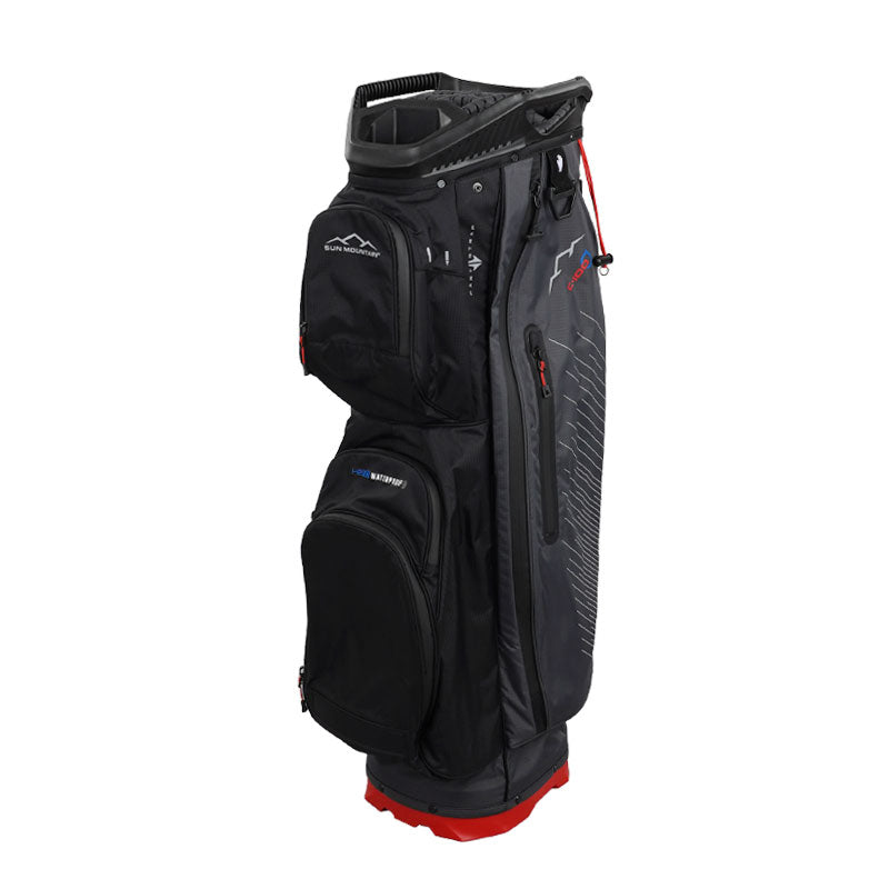 SUN MOUNTAIN C100 H2NO Cart Bag (Black/Grey/Red)
