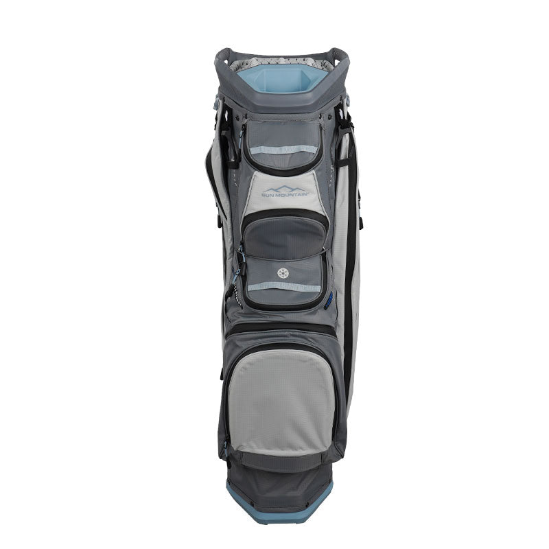 SUN MOUNTAIN 9" C130 H2NO 14-Way Cart Bag (Blue/White/Grey)