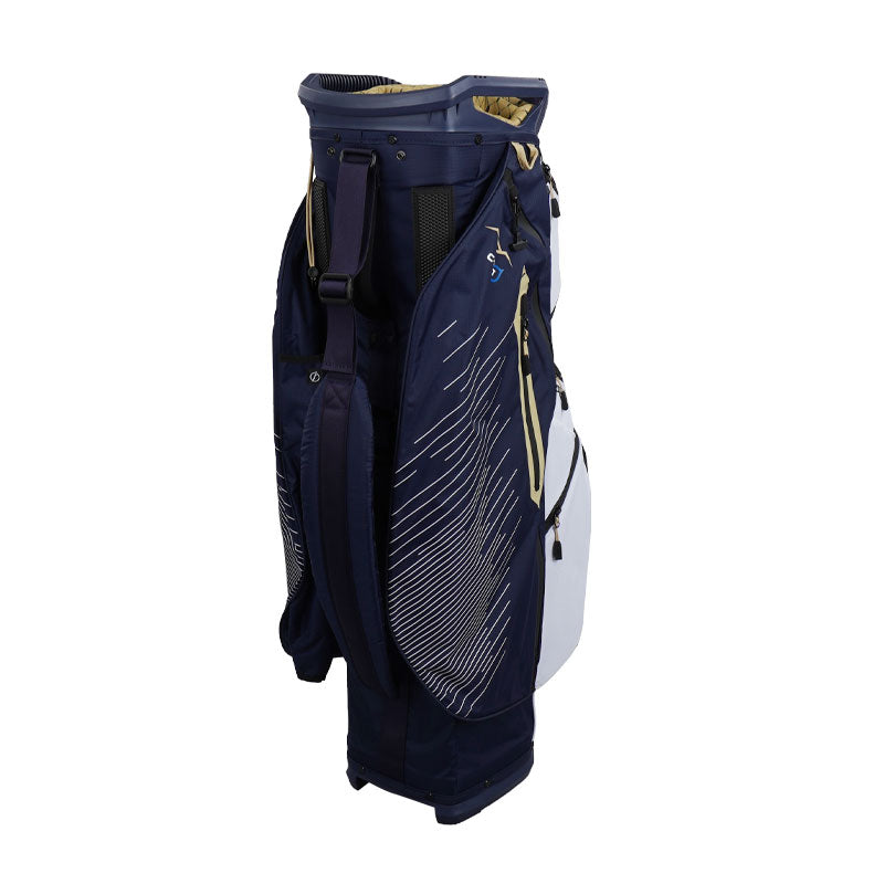 SUN MOUNTAIN 9" C130 H2NO 14-Way Cart Bag (Navy/White/Yellow)