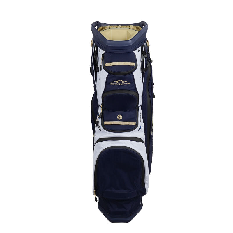 SUN MOUNTAIN 9" C130 H2NO 14-Way Cart Bag (Navy/White/Yellow)
