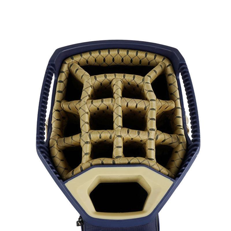 SUN MOUNTAIN 9" C130 H2NO 14-Way Cart Bag (Navy/White/Yellow)