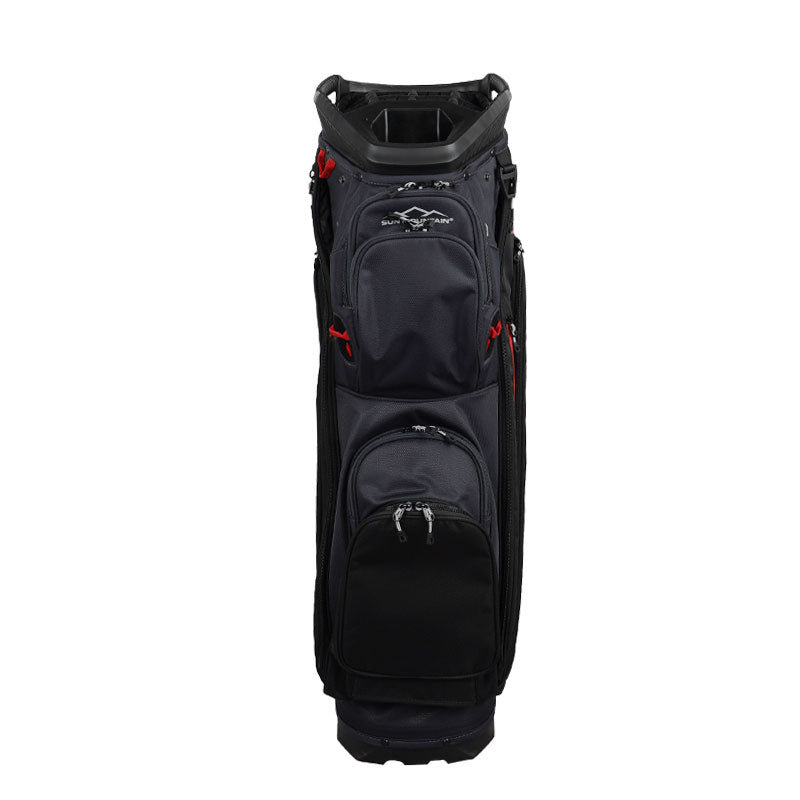 SUN MOUNTAIN 9" C100 14-Way Cart Bag (Grey/Black/Red)