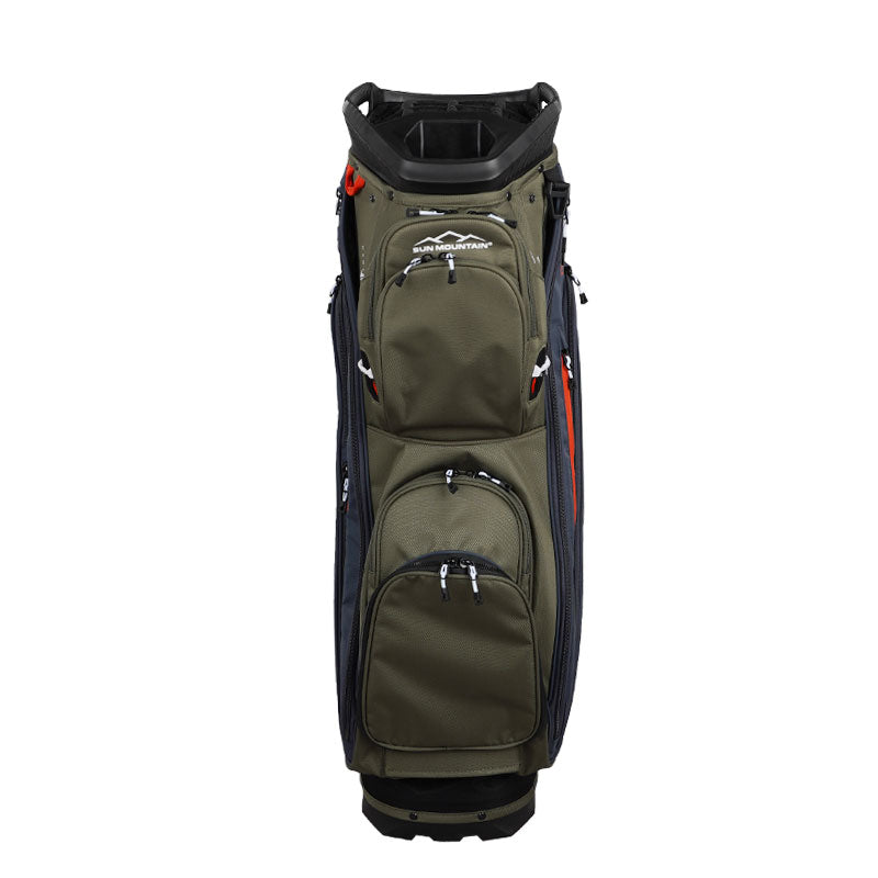 SUN MOUNTAIN 9" C100 14-Way Cart Bag (Black/Green/Red)