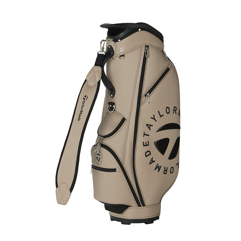 TAYLORMADE 9.5" Circle T Cart Bag (Beige/Black)