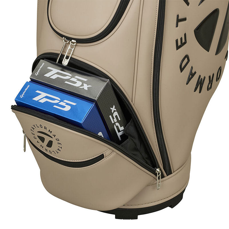 TAYLORMADE 9.5" Circle T Cart Bag (Beige/Black)
