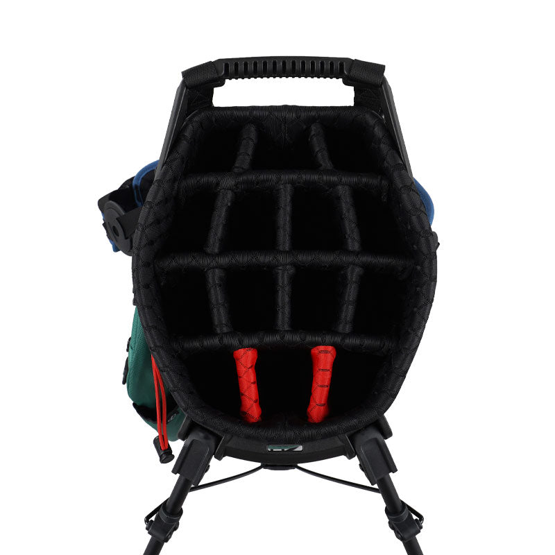 SUN MOUNTAIN 8.5" E-3.5 14-Way Stand Bag (Forest/Navy/Red)