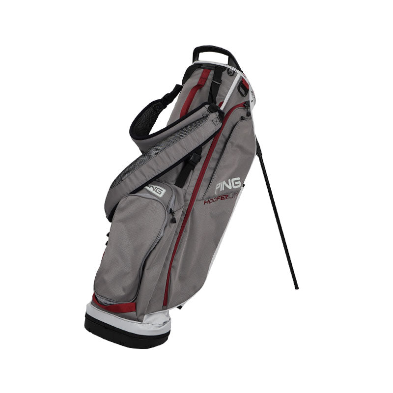 PING Hoofer Lite Stand Bag (Pewter/Grey/Red)