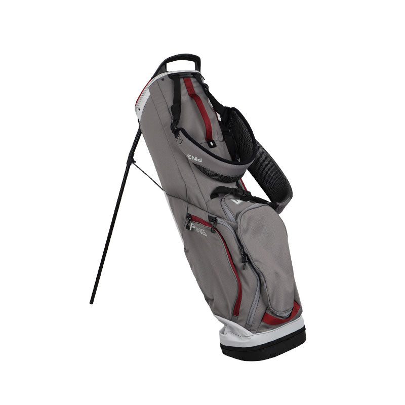 PING Hoofer Lite Stand Bag (Pewter/Grey/Red)