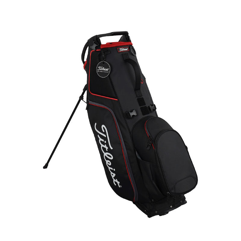 TITLEIST Hybrid 14 Stand Bag (Black/Black/Red)
