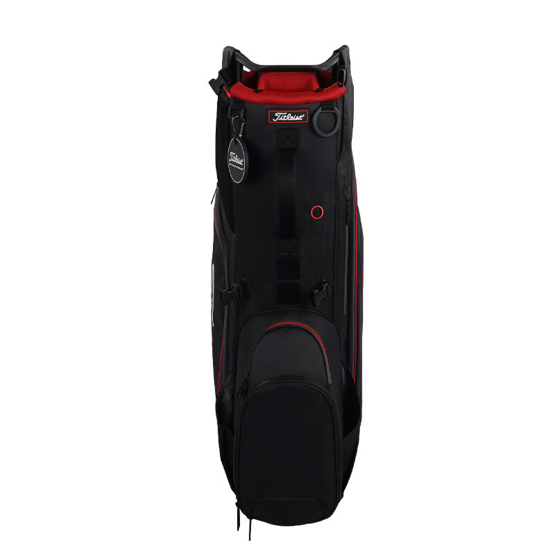 TITLEIST Hybrid 14 Stand Bag (Black/Black/Red)
