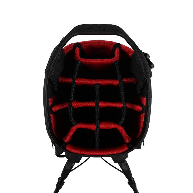 TITLEIST Hybrid 14 Stand Bag (Black/Black/Red)