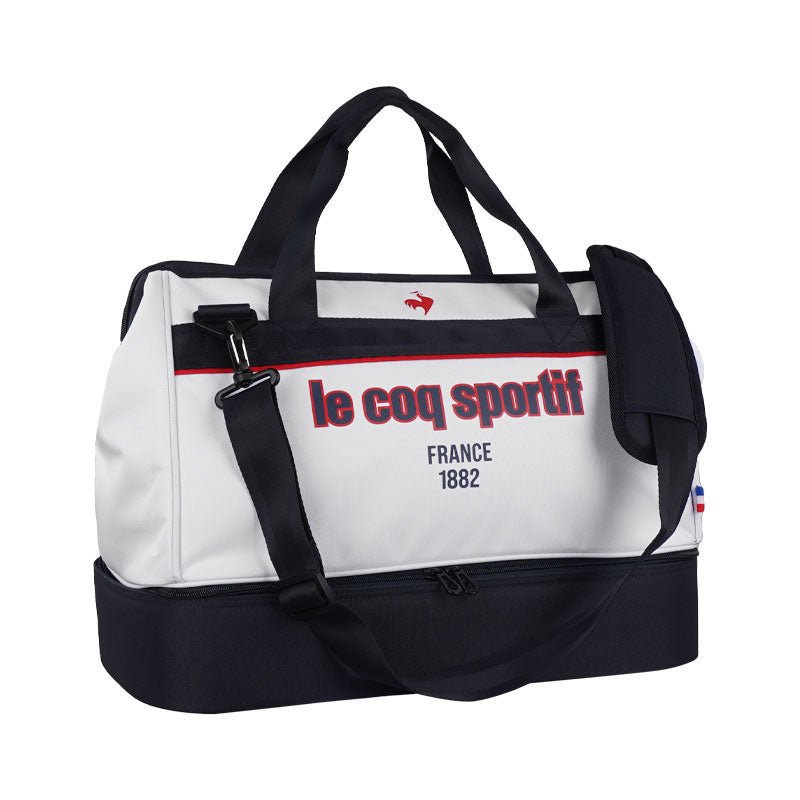 LE COQ SPORTIF GOLF 2-Layer Boston Bag (White)