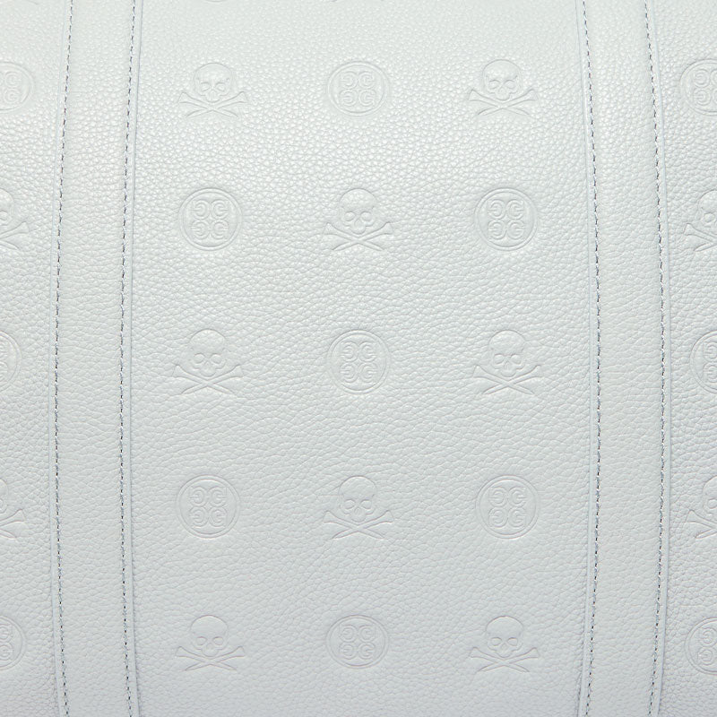 GFORE Embossed Skull & Tees Leather Weekender (Nimbus)