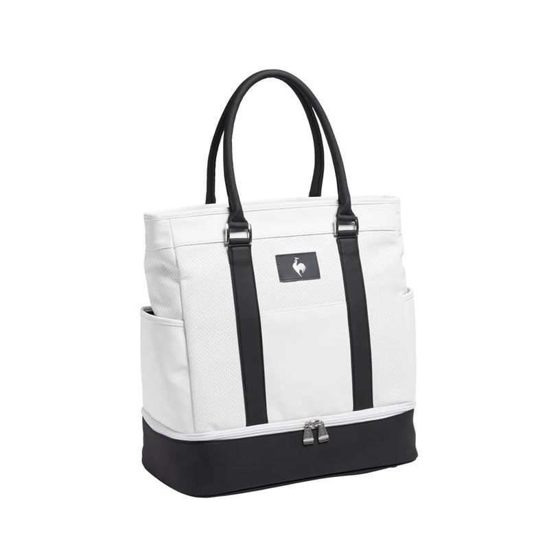 LE COQ SPORTIF GOLF Two-Layer Tote Boston Bag (White)