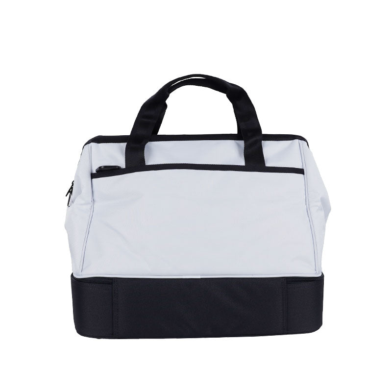 LE COQ SPORTIF GOLF Double-Layered Boston Bag (White)