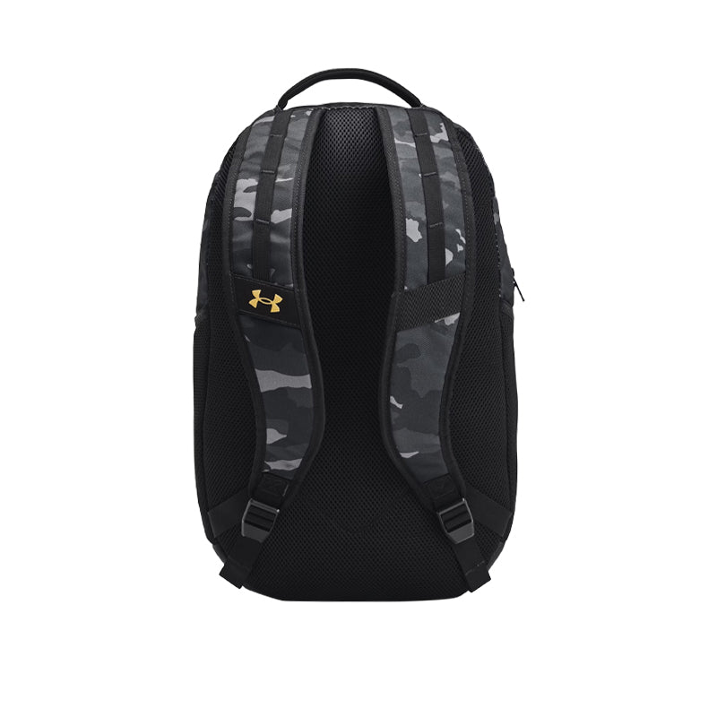 UNDER ARMOUR Hustle 6.0 Backpack (Black/Black/Gold)