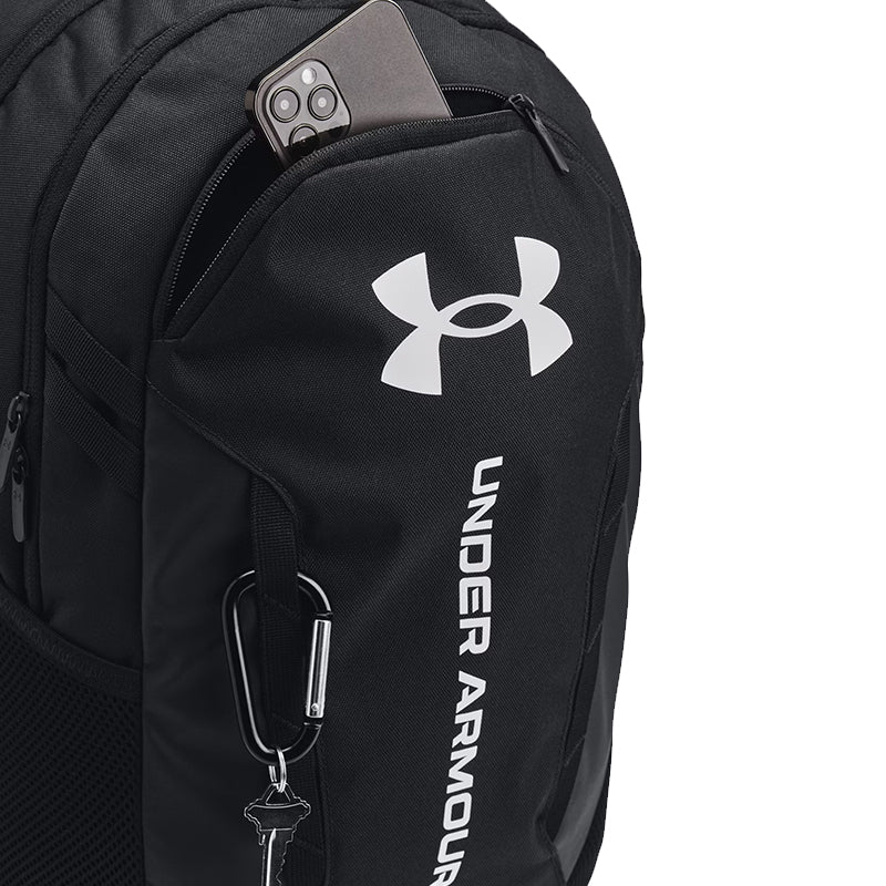 UNDER ARMOUR Hustle 6.0 Backpack (Black/Black/White)