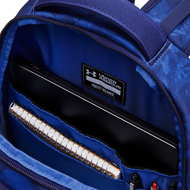 UNDER ARMOUR Hustle 6.0 Backpack (Blue/Navy/Silver)