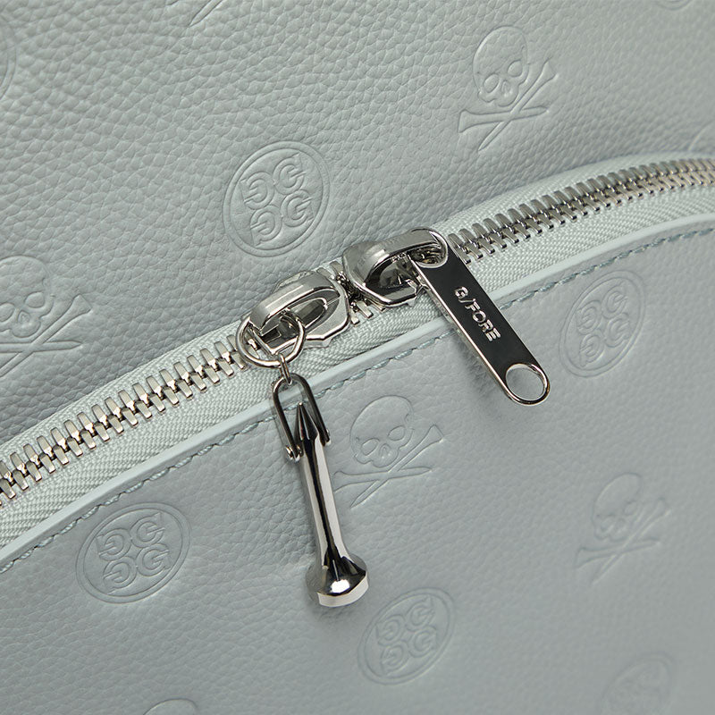 GFORE Embossed Skull & Tees Leather Backpack (Nimbus)