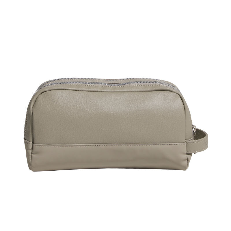 ADIDAS Polyurethane 2-Way Zip Pouch (Beige)