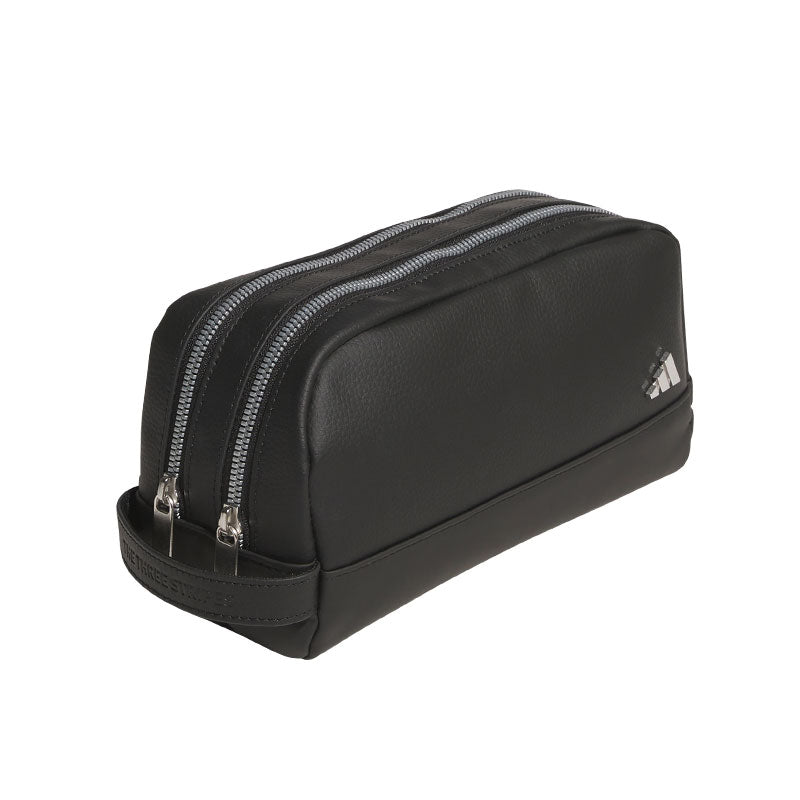 ADIDAS Polyurethane 2-Way Zip Pouch (Black)