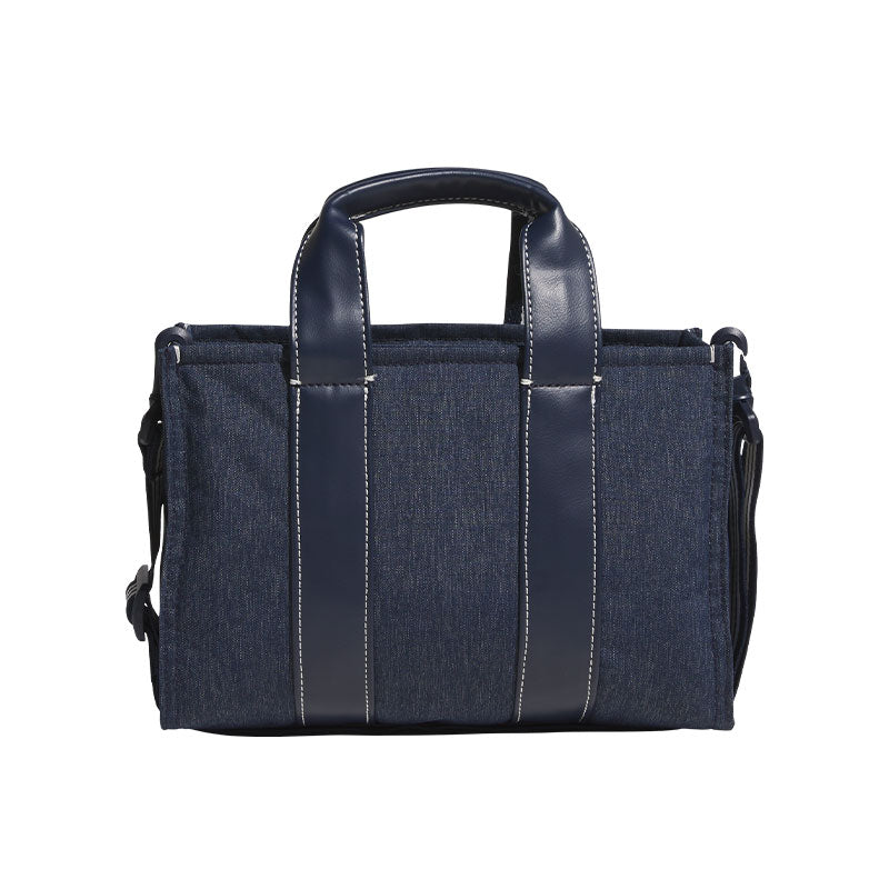 ADIDAS Denim Look Heather Round Tote Bag (Navy)