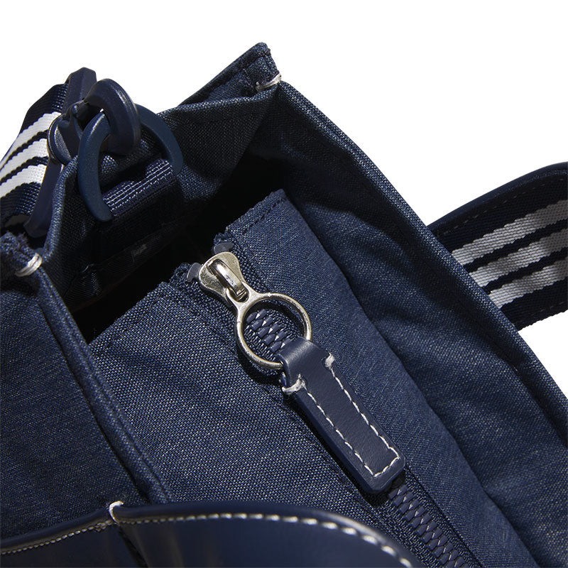 ADIDAS Denim Look Heather Round Tote Bag (Navy)
