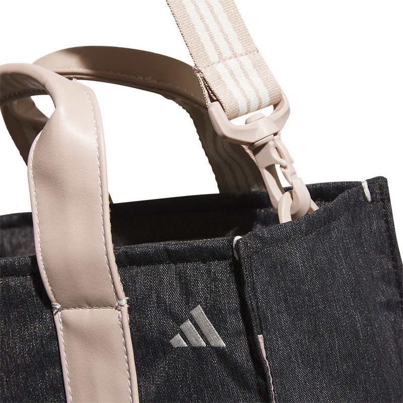 ADIDAS Denim Look Heather Round Tote Bag (Black)
