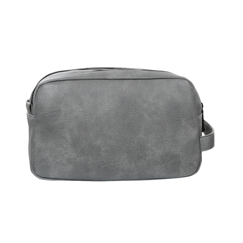 CUTTER & BUCK Double Zip PU Pouch (Grey)