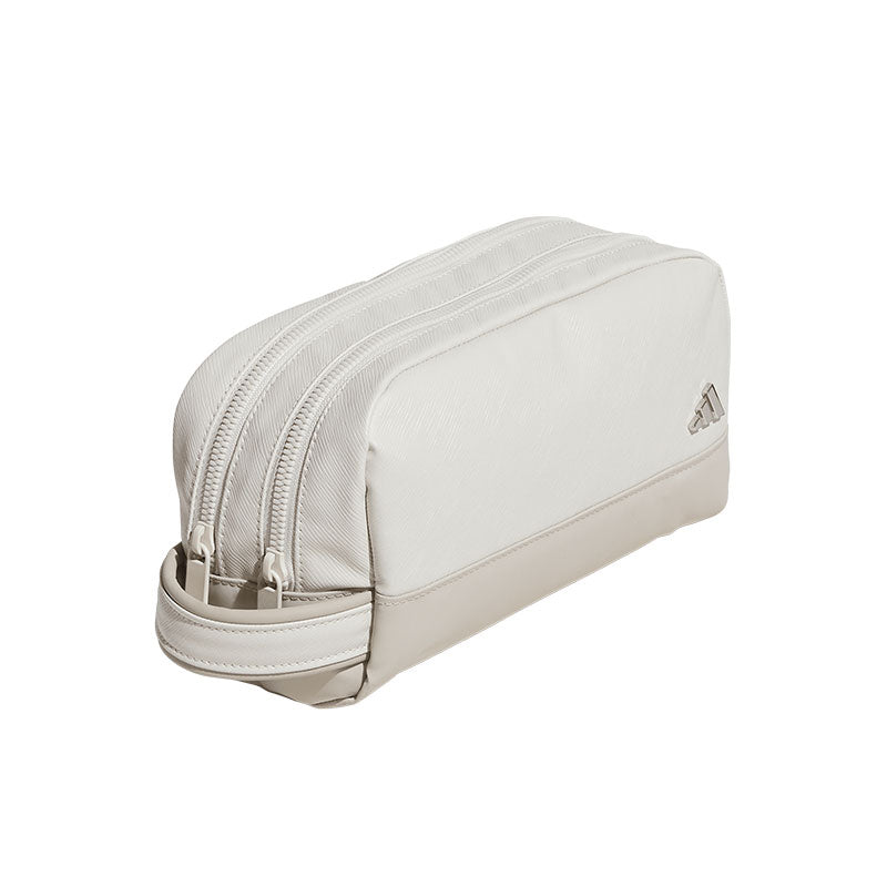 ADIDAS PU Leather 2-Zip Pouch (Grey)