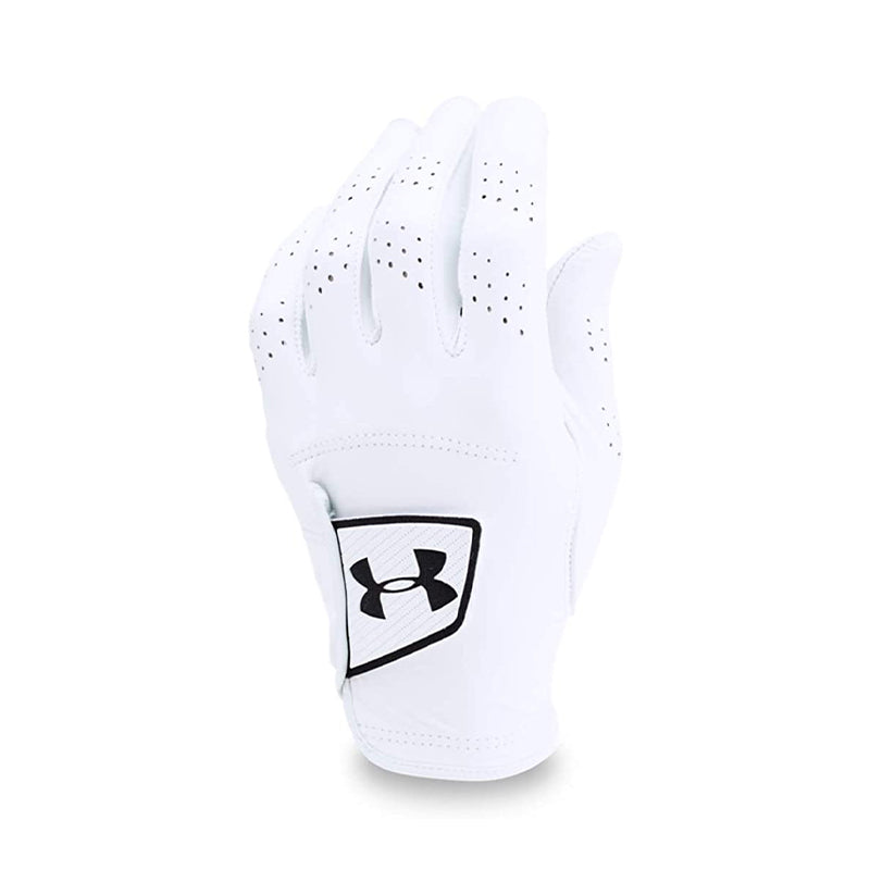 UNDER ARMOUR Spieth Tour Men's Leather Glove (White/Black)