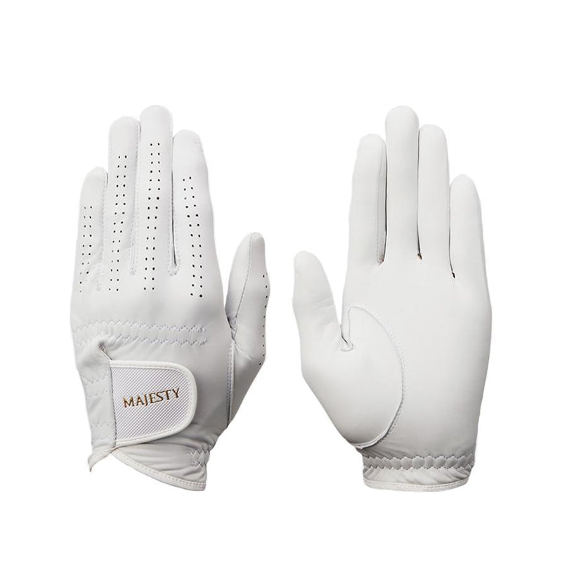 MAJESTY Premium Men's Leather Glove (White)