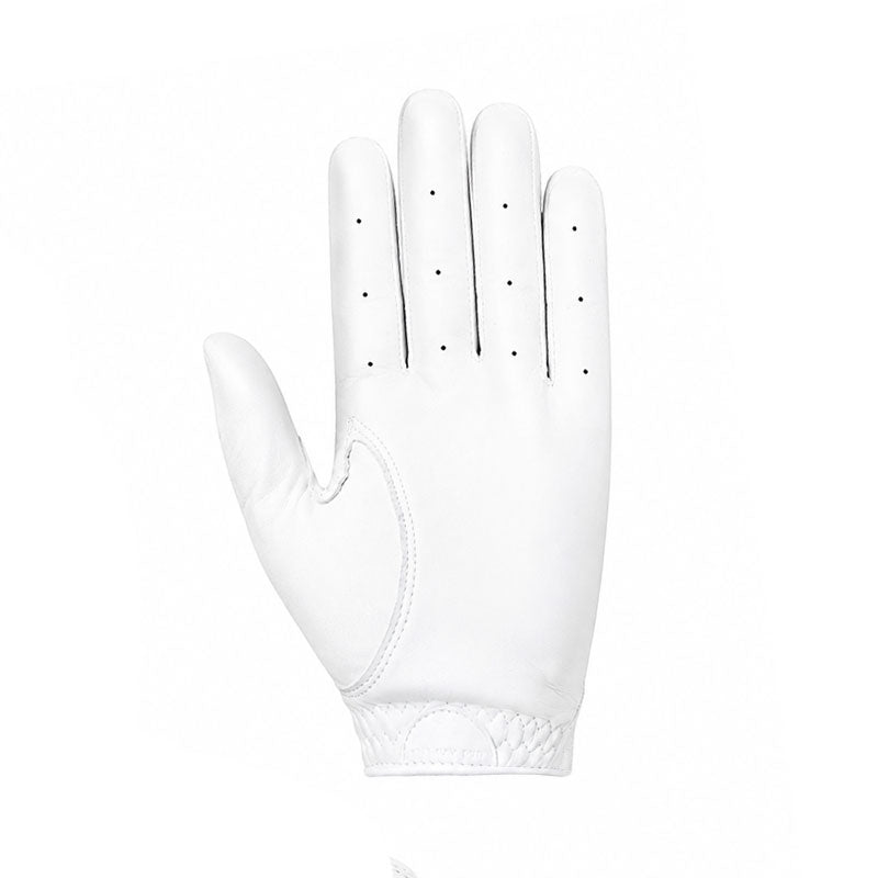 SUN DAY RED Tour Men's Leather Glove (White/Black)