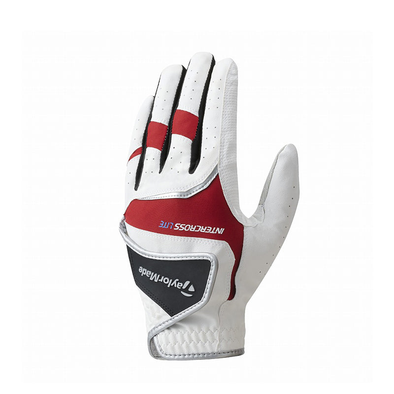 TAYLORMADE Intercross Lite Men's All Weather Glove (White/Red)